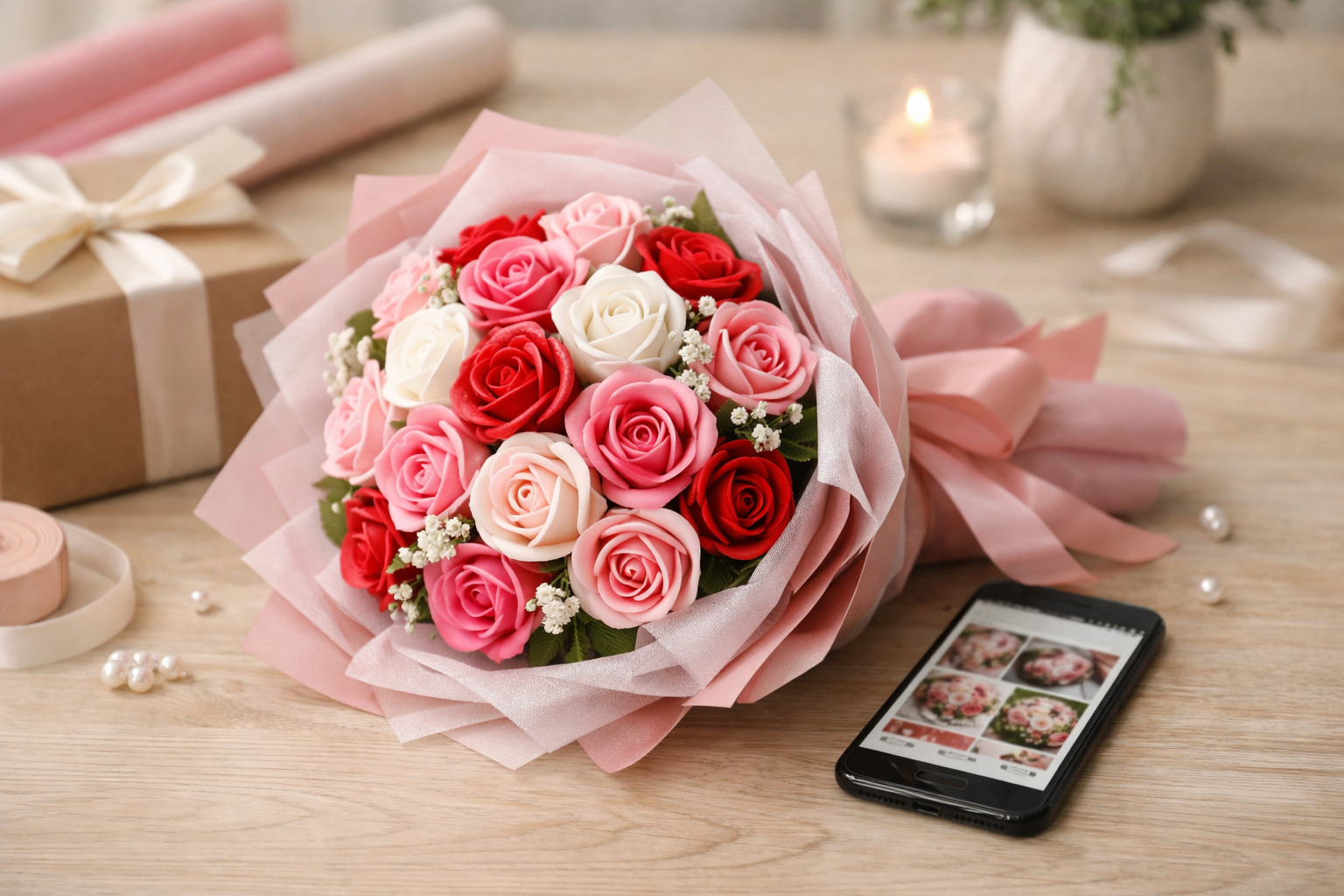 Ce sunt buchetele de trandafiri de săpun și de ce au devenit atât de populare online?